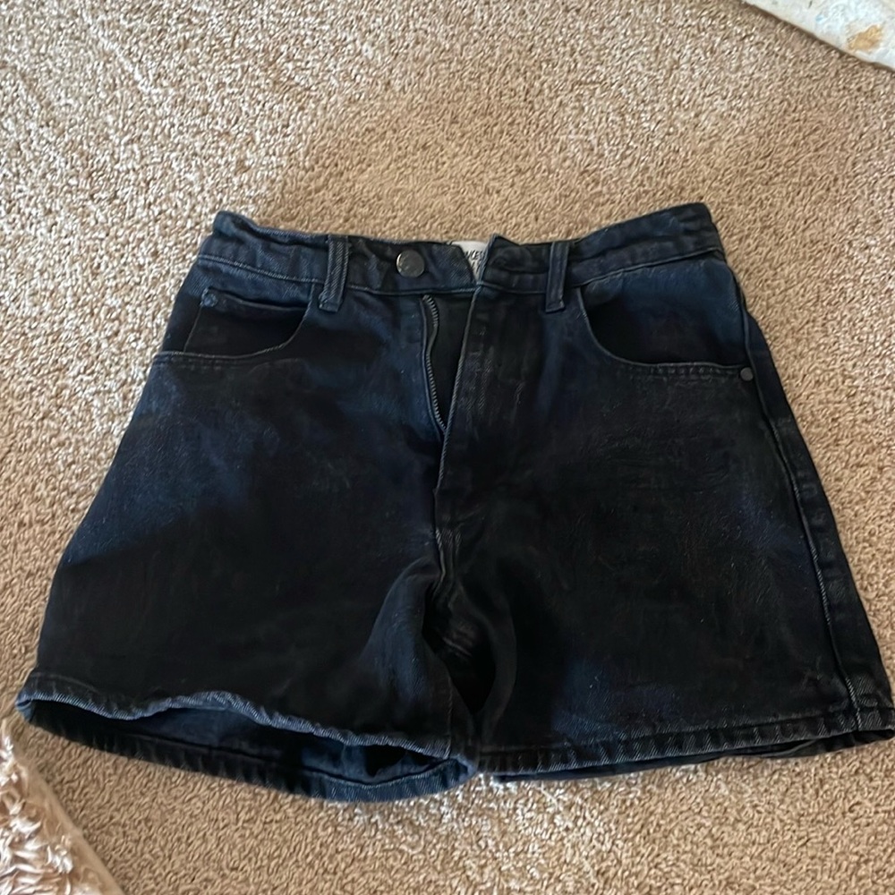 Princess Polly denim high rise 90s style Jean shorts